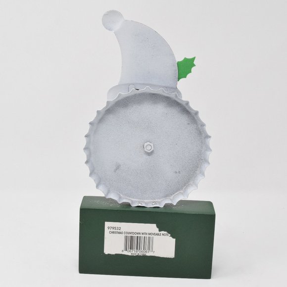 Santa Claus Christmas Countdown Clock Moveable Nose New - Picture 3 of 8